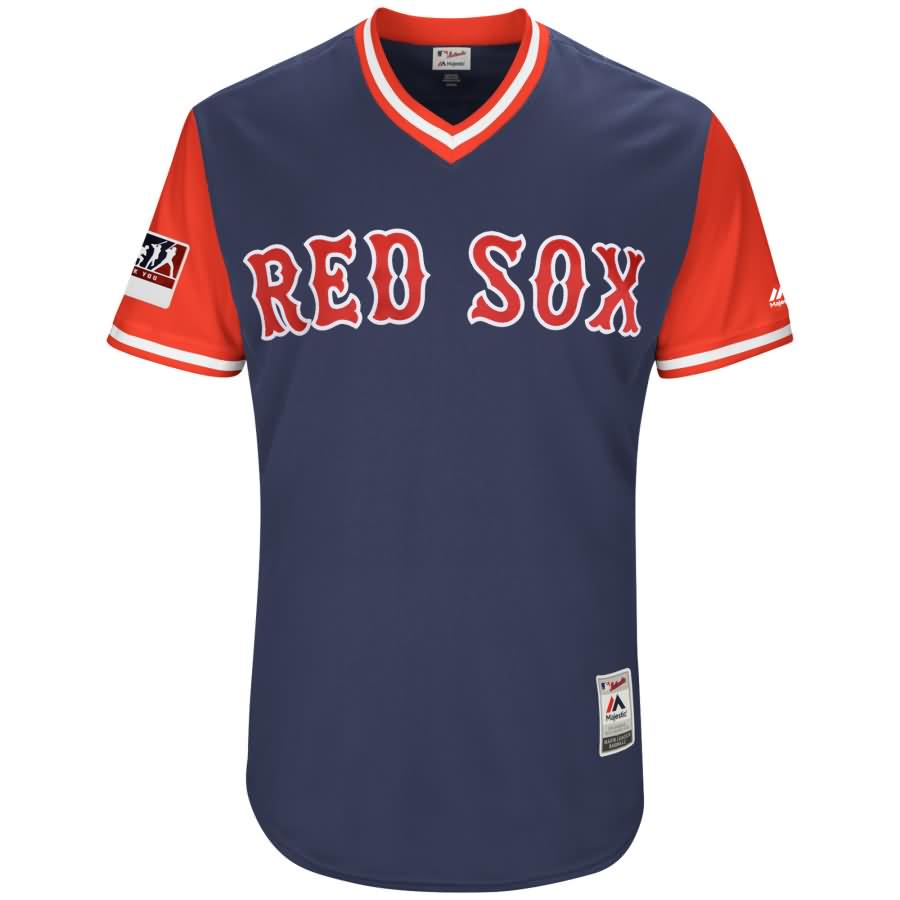Boston Red Sox Majestic 2018 Players' Weekend Authentic Team Jersey - Navy/Red