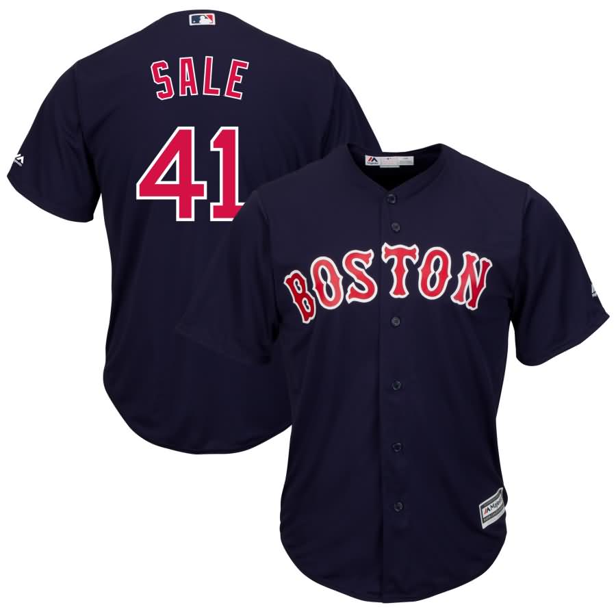 Chris Sale Boston Red Sox Majestic Alternate Official Cool Base Player Jersey - Navy