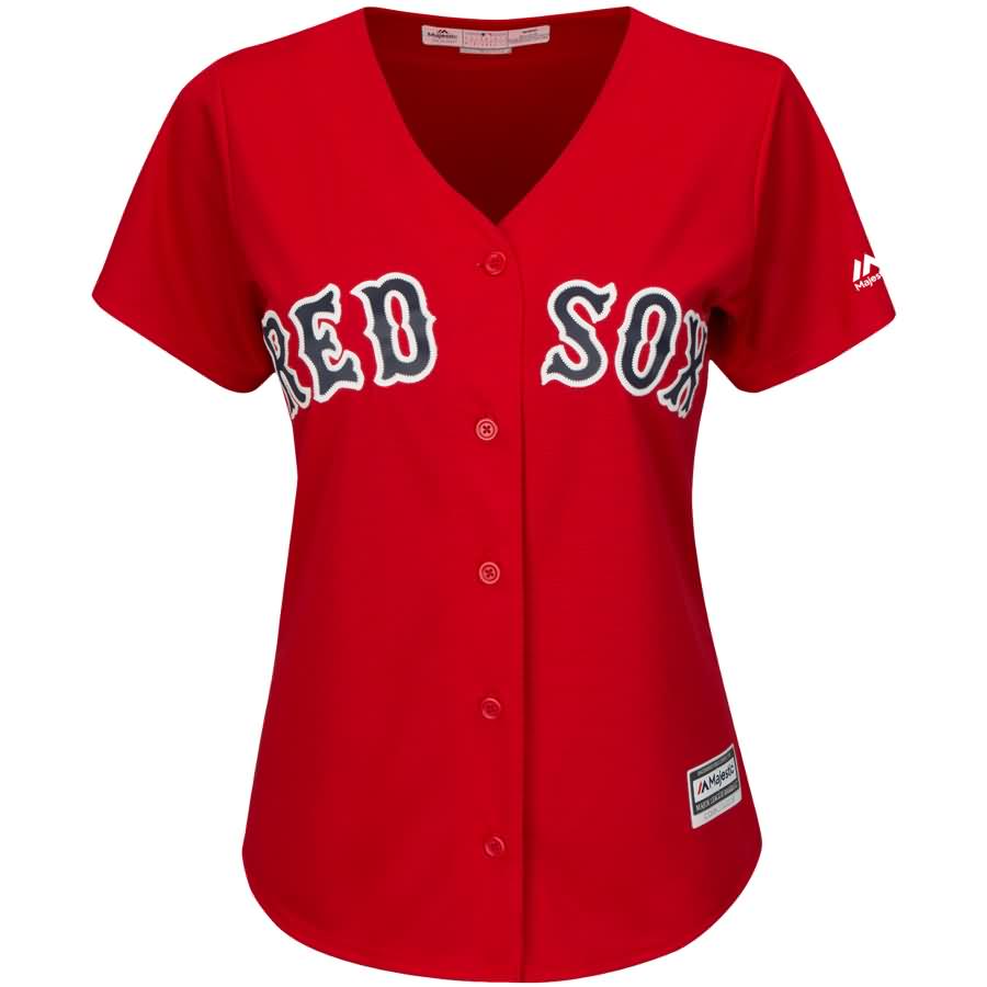 Andrew Benintendi Boston Red Sox Majestic Women's Alternate Cool Base Player Jersey - Scarlet