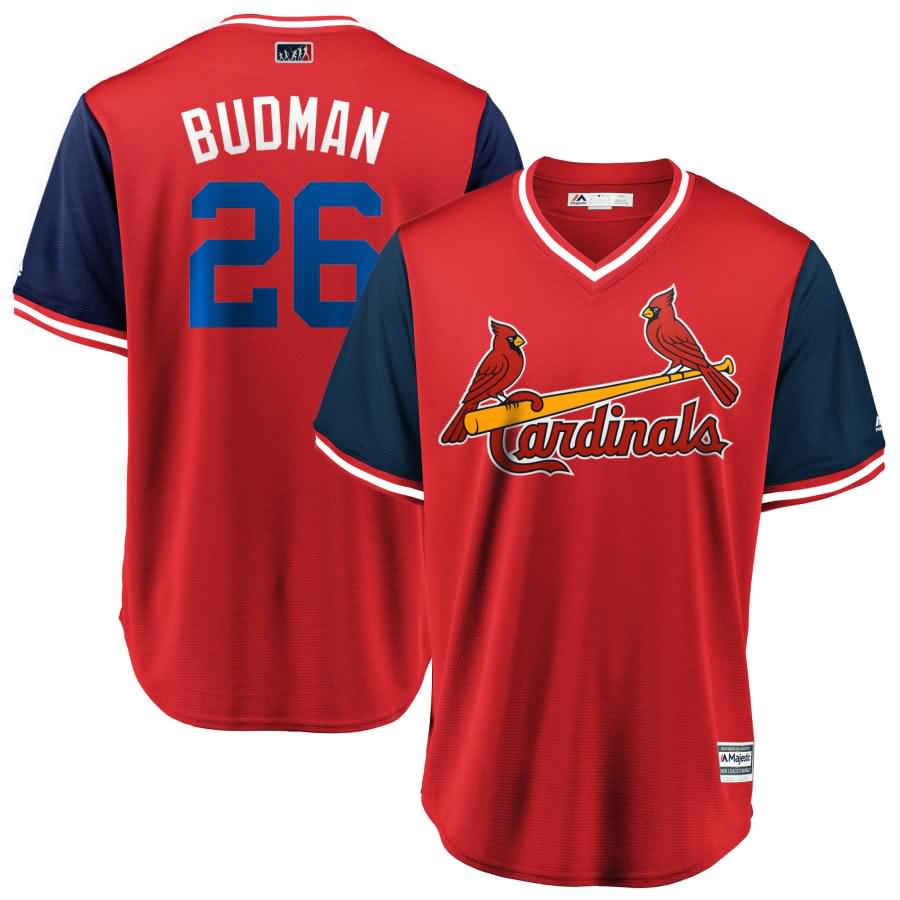 Bud Norris "Budman" St. Louis Cardinals Majestic 2018 Players' Weekend Cool Base Jersey - Red/Navy