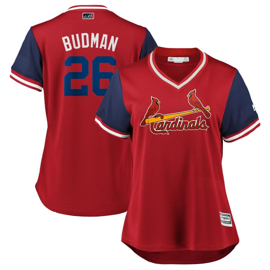 Bud Norris "Budman" St. Louis Cardinals Majestic Women's 2018 Players' Weekend Cool Base Jersey - Red/Navy