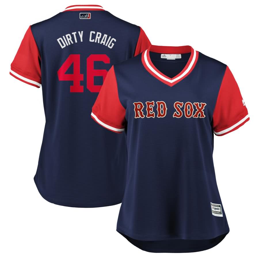 Craig Kimbrel "Dirty Craig" Boston Red Sox Majestic Women's 2018 Players' Weekend Cool Base Jersey - Navy/Red