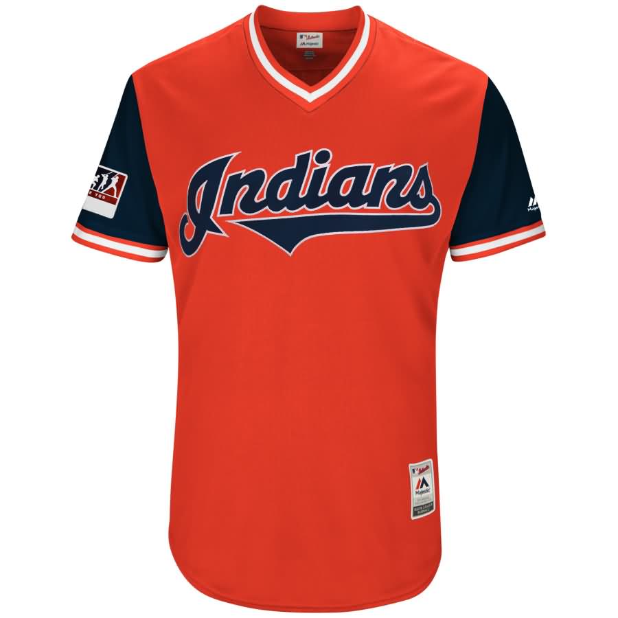 Trevor Bauer "Bauer Outage" Cleveland Indians Majestic 2018 Players' Weekend Authentic Jersey - Red/Navy
