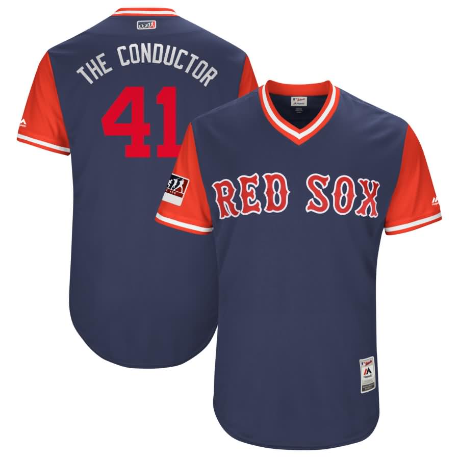 Chris Sale "The Conductor" Boston Red Sox Majestic 2018 Players' Weekend Authentic Jersey - Navy/Red