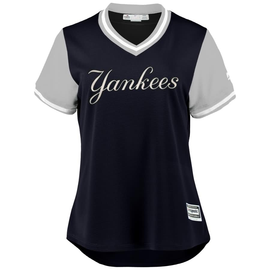 Giancarlo Stanton "G" New York Yankees Majestic Women's 2018 Players' Weekend Cool Base Jersey - Navy/Gray