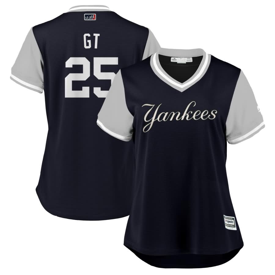 Gleyber Torres "GT" New York Yankees Majestic Women's 2018 Players' Weekend Cool Base Jersey - Navy/Gray