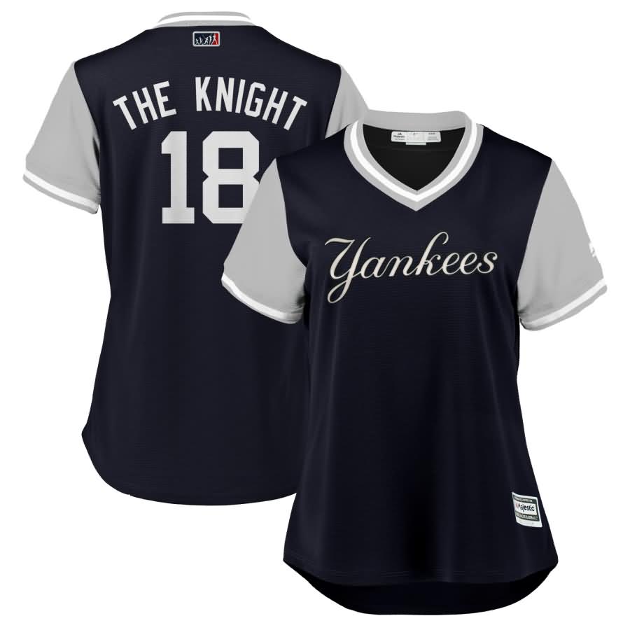Didi Gregorius "The Knight" New York Yankees Majestic Women's 2018 Players' Weekend Cool Base Jersey - Navy/Gray