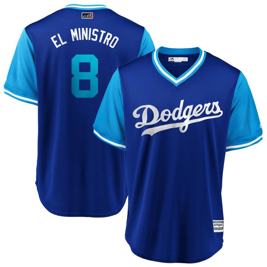 Manny Machado "El Ministro" Los Angeles Dodgers Majestic 2018 Players' Weekend Cool Base Jersey - Royal/Light Blue