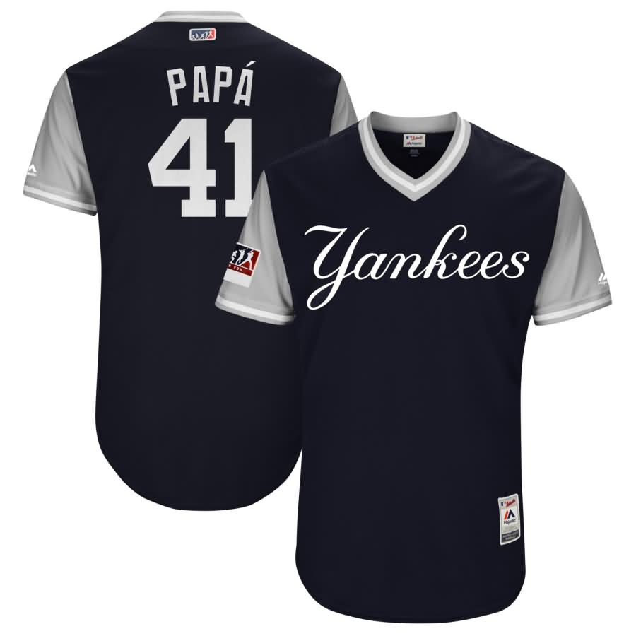Miguel Andujar "Papﾨﾢ" New York Yankees Majestic 2018 Players' Weekend Authentic Jersey - Navy/Gray