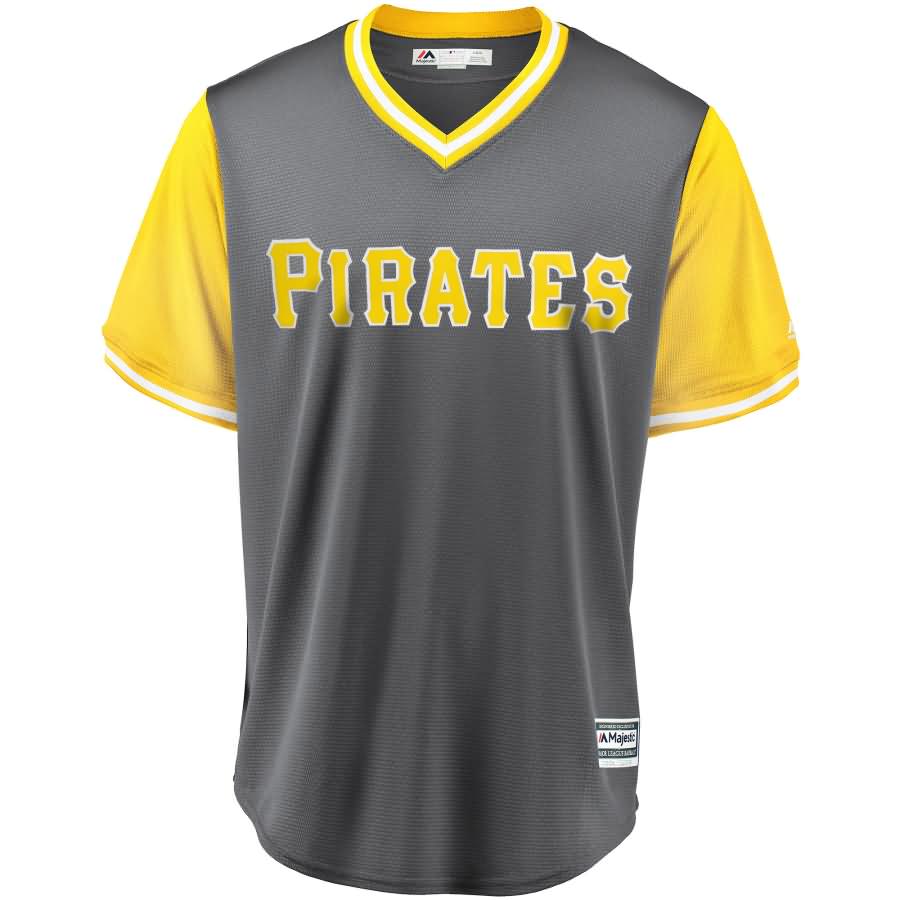 Francisco Cervelli "Cisco" Pittsburgh Pirates Majestic 2018 Players' Weekend Cool Base Jersey - Gray/Yellow