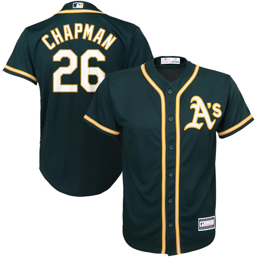 Matt Chapman Oakland Athletics Majestic Youth Alternate Cool Base Replica Player Jersey - Green