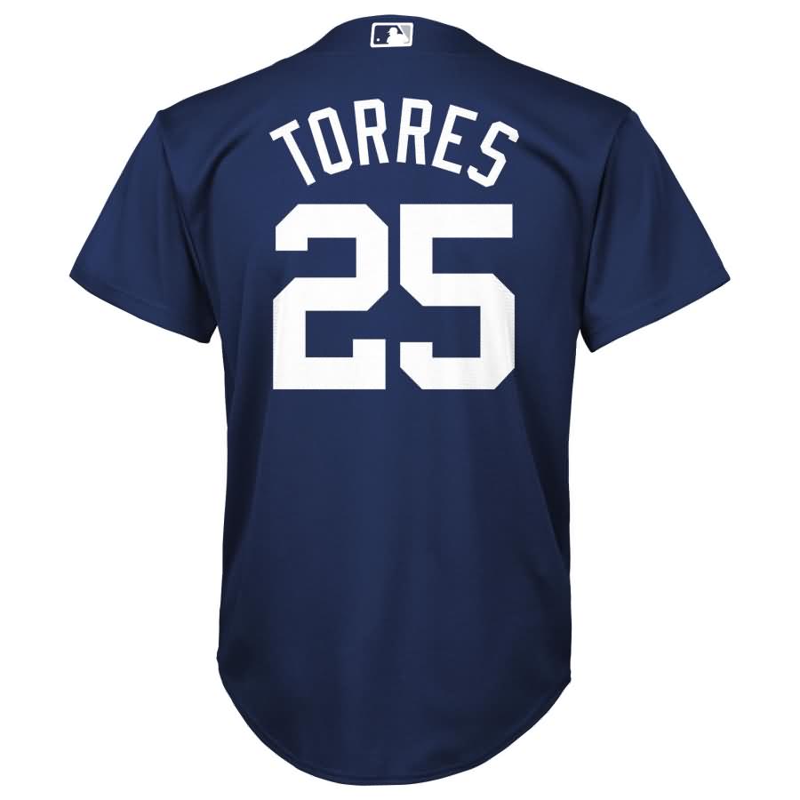 Gleyber Torres New York Yankees Majestic Youth Alternate Official Team Cool Base Player Jersey - Navy