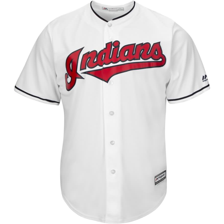 Greg Allen Cleveland Indians Majestic Home Official Cool Base Player Jersey - White