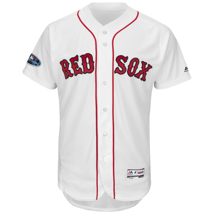 Andrew Benintendi Boston Red Sox Majestic 2018 Postseason Home Authentic Flex Base Player Jersey - White