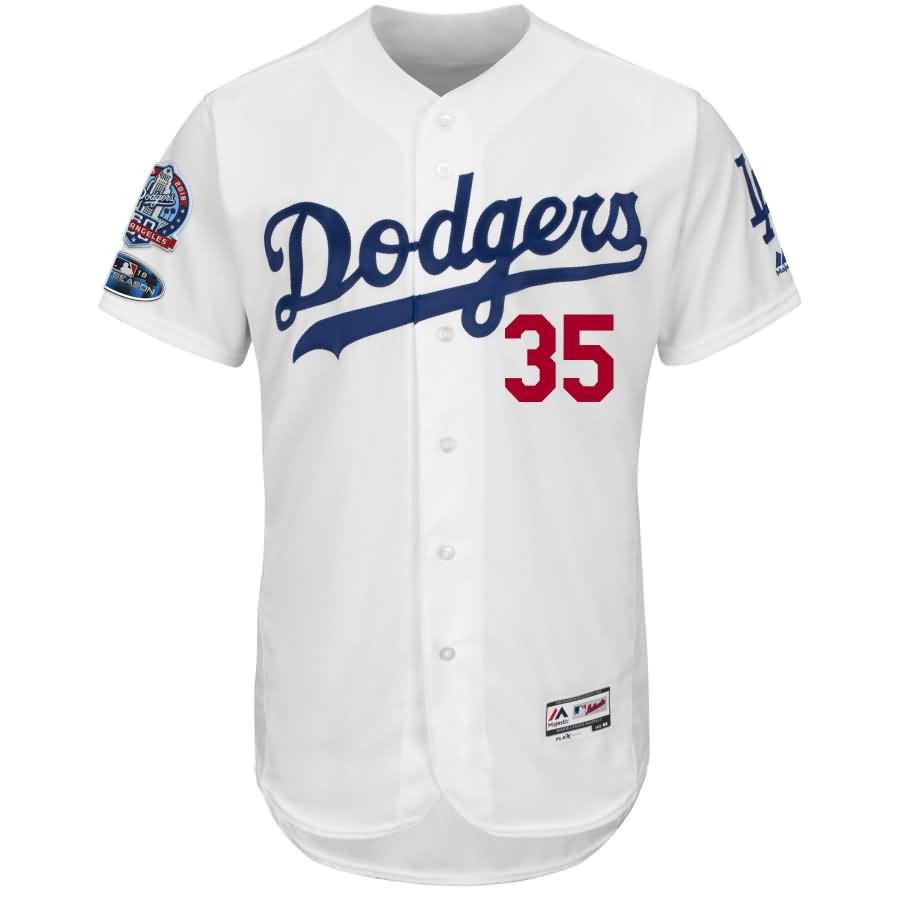 Cody Bellinger Los Angeles Dodgers Majestic 2018 Postseason Authentic Flex Base Player Jersey - White