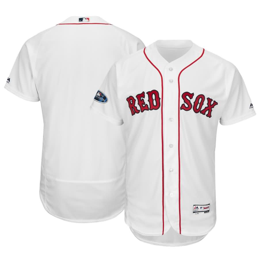 Boston Red Sox Majestic 2018 Postseason Home Authentic Flex Base Team Jersey - White