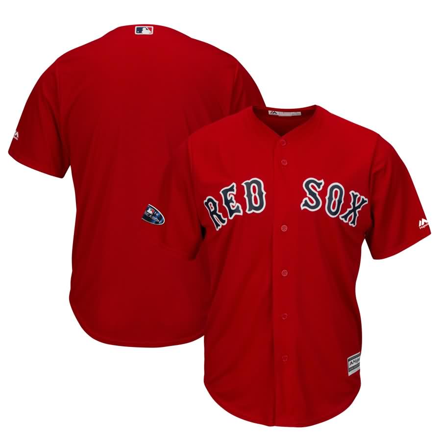 Boston Red Sox Majestic 2018 Postseason Alternate Cool Base Team Jersey - Scarlet