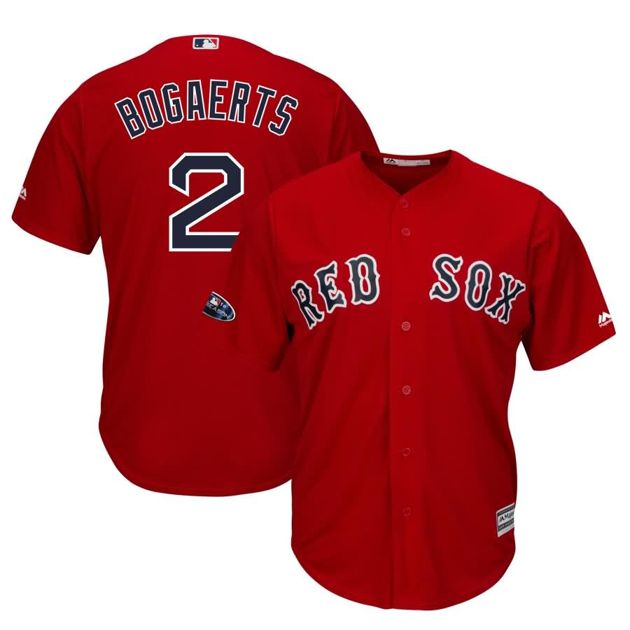 Xander Bogaerts Boston Red Sox Majestic 2018 Postseason Alternate Cool Base Player Jersey - Scarlet