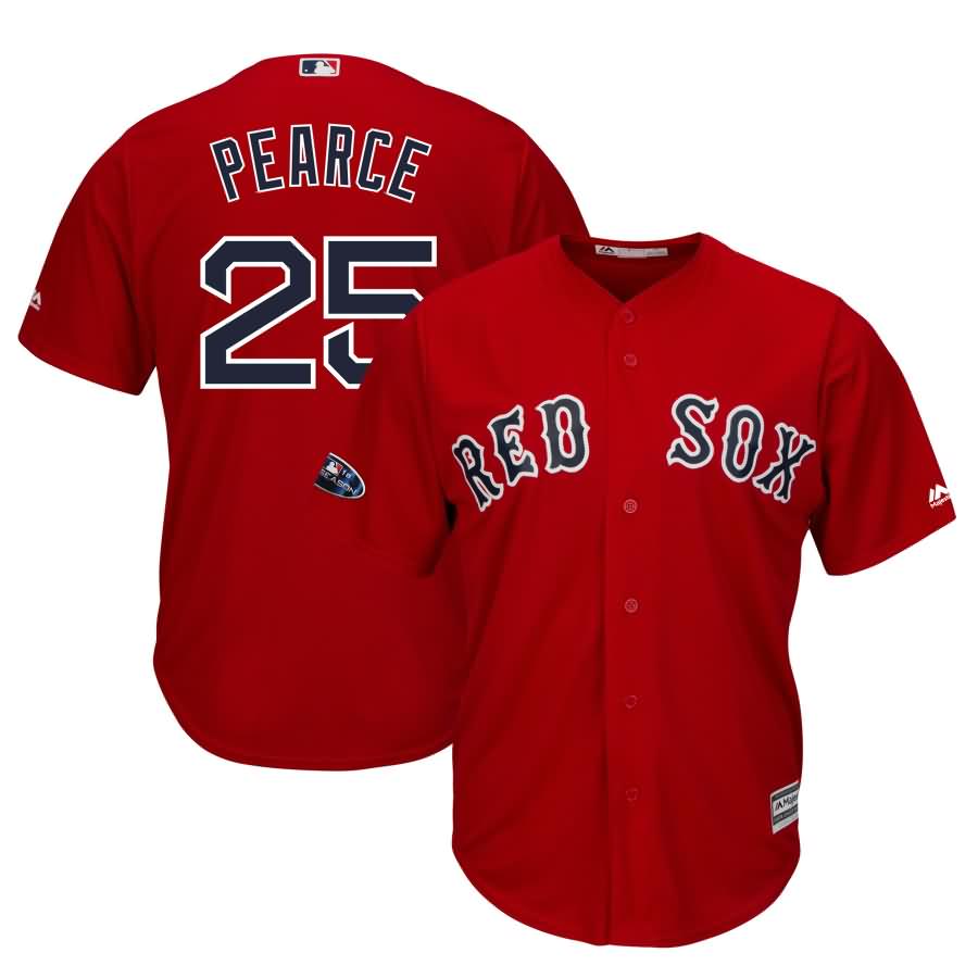 Steve Pearce Boston Red Sox Majestic 2018 Postseason Alternate Cool Base Player Jersey - Scarlet