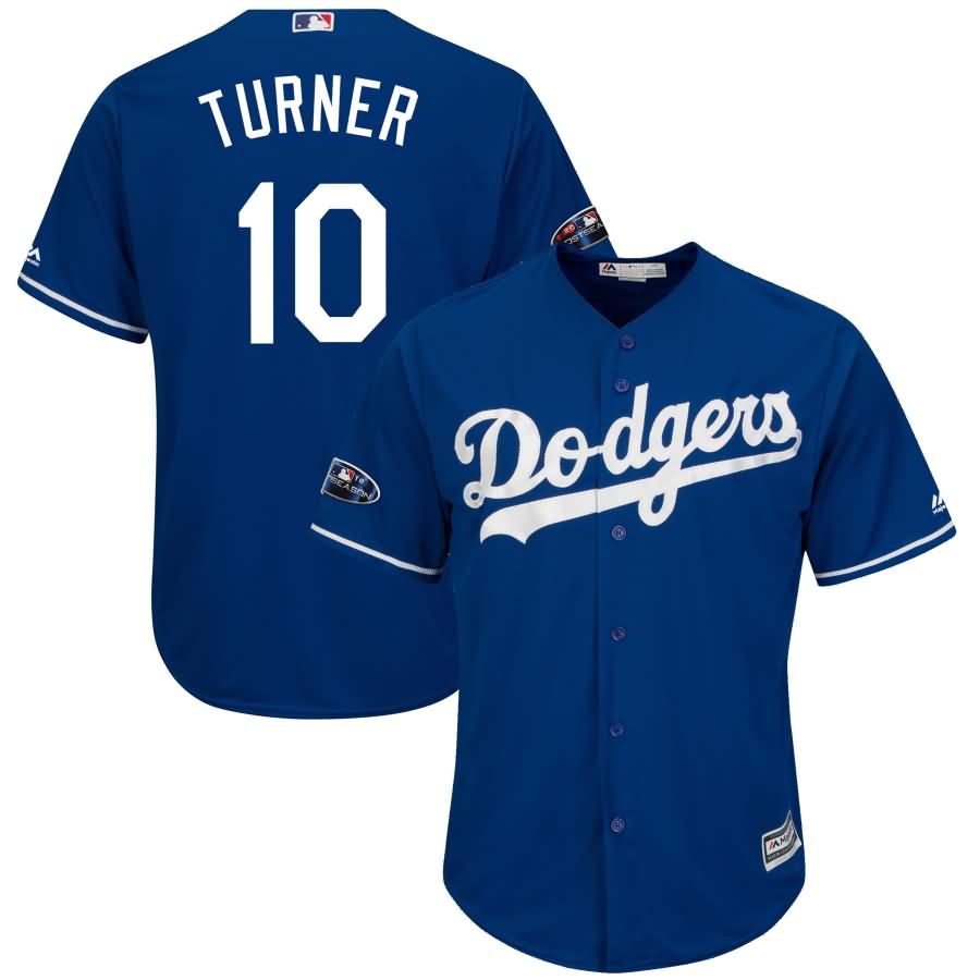 Justin Turner Los Angeles Dodgers Majestic 2018 Postseason Cool Base Player Jersey - Royal