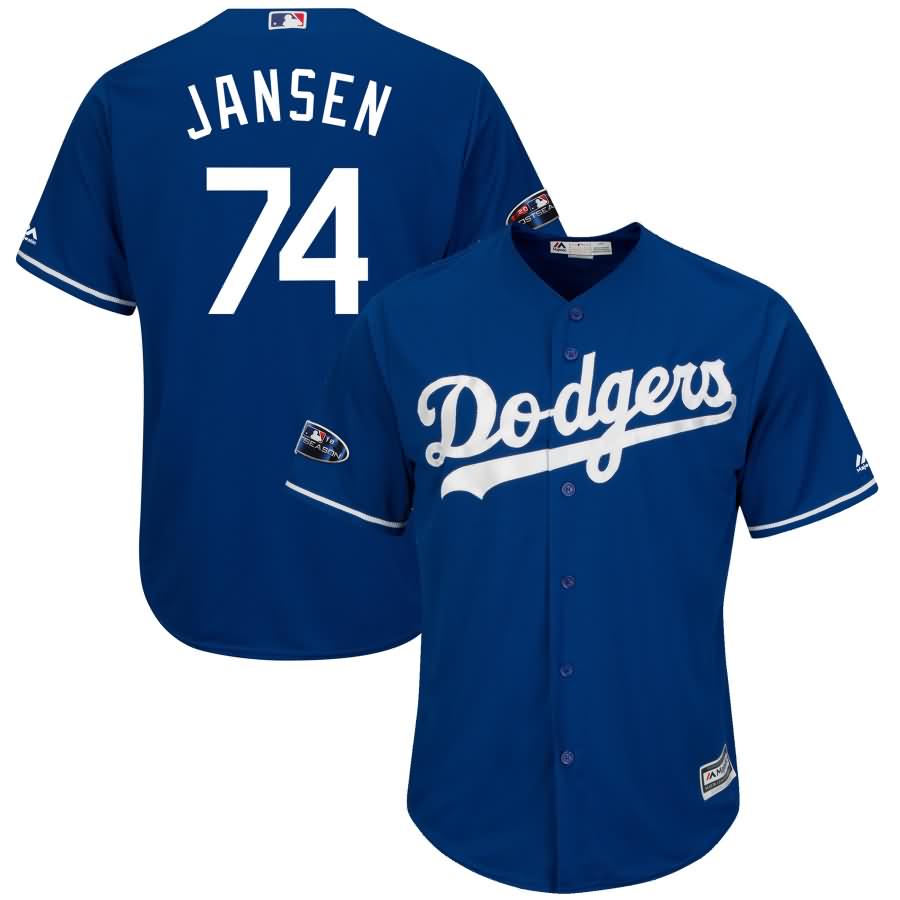 Kenley Jansen Los Angeles Dodgers Majestic 2018 Postseason Cool Base Player Jersey - Royal