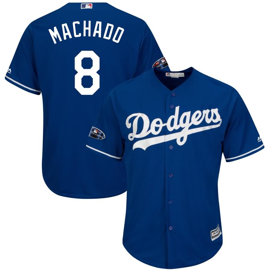Manny Machado Los Angeles Dodgers Majestic 2018 Postseason Cool Base Player Jersey - Royal