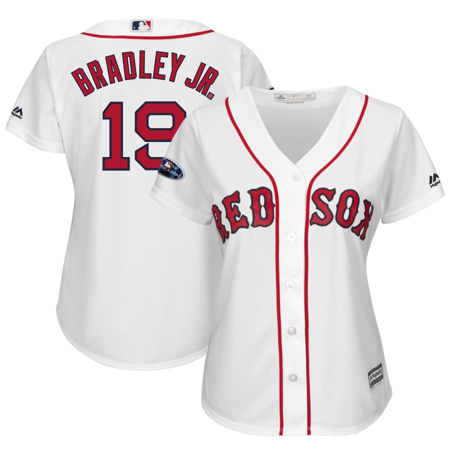 Jackie Bradley Jr. Boston Red Sox Majestic Women's 2018 Postseason Home Cool Base Player Jersey - White