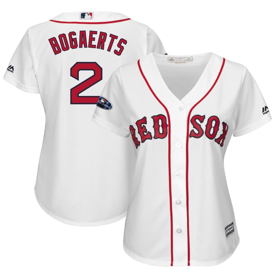 Xander Bogaerts Boston Red Sox Majestic Women's 2018 Postseason Home Cool Base Player Jersey - White