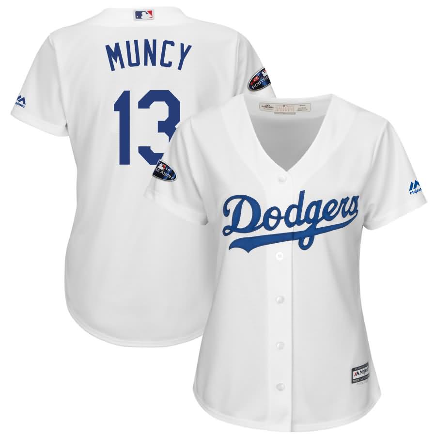 Max Muncy Los Angeles Dodgers Majestic Women's 2018 Postseason Cool Base Player Jersey - White