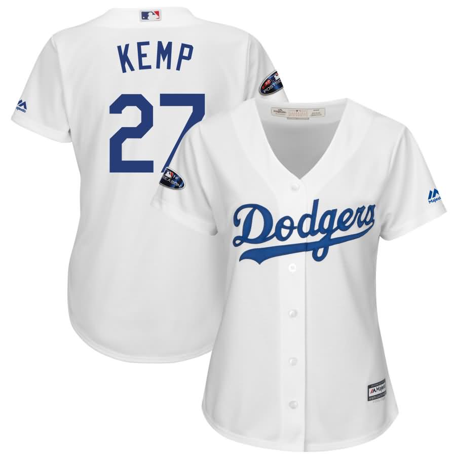 Matt Kemp Los Angeles Dodgers Majestic Women's 2018 Postseason Cool Base Player Jersey - White