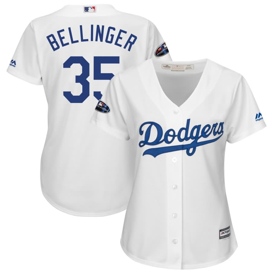 Cody Bellinger Los Angeles Dodgers Majestic Women's 2018 Postseason Cool Base Player Jersey - White