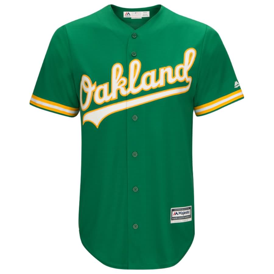 Khris Davis Oakland Athletics Majestic Alternate Official Cool Base Player Jersey - Green