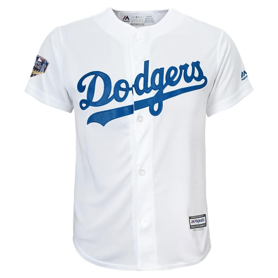 Clayton Kershaw Los Angeles Dodgers Majestic Youth 2018 World Series Player Jersey - White