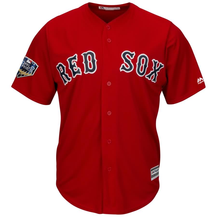 Andrew Benintendi Boston Red Sox Majestic 2018 World Series Cool Base Player Jersey - Scarlet