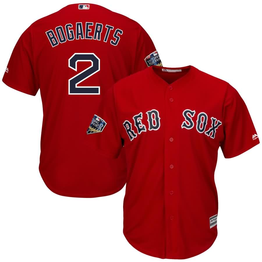 Xander Bogaerts Boston Red Sox Majestic 2018 World Series Cool Base Player Jersey - Scarlet