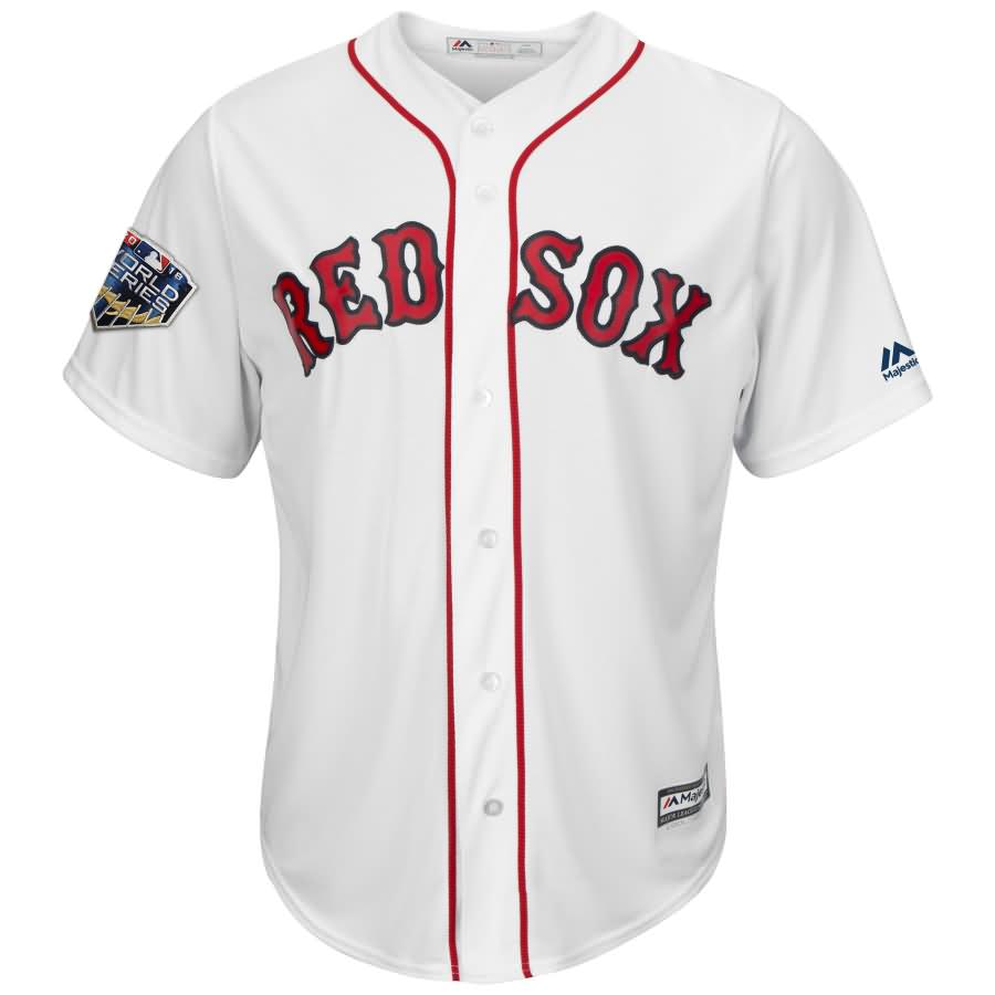 Steve Pearce Boston Red Sox Majestic 2018 World Series Cool Base Player Jersey - White