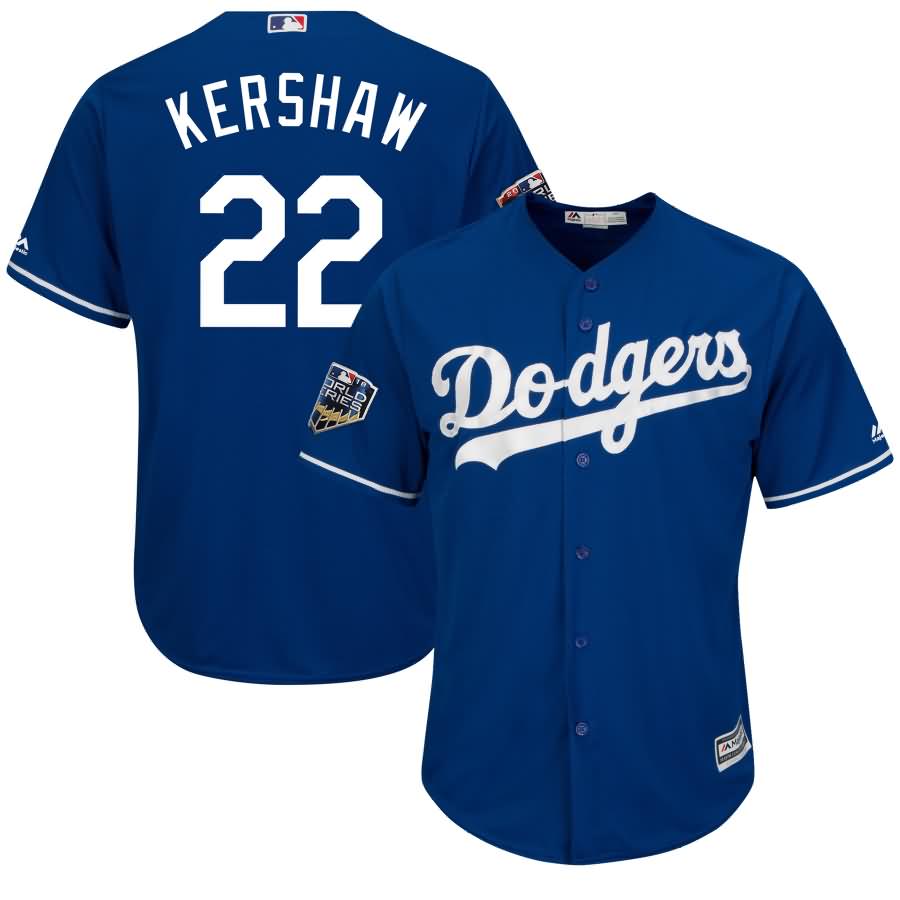 Clayton Kershaw Los Angeles Dodgers Majestic 2018 World Series Cool Base Player Jersey - Royal