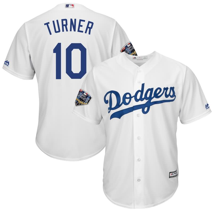 Justin Turner Los Angeles Dodgers Majestic 2018 World Series Cool Base Player Jersey - White