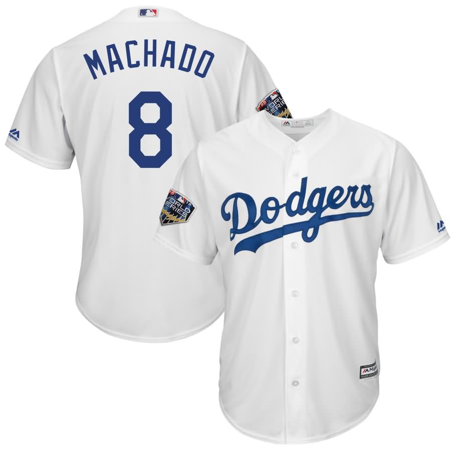 Manny Machado Los Angeles Dodgers Majestic 2018 World Series Cool Base Player Jersey - White