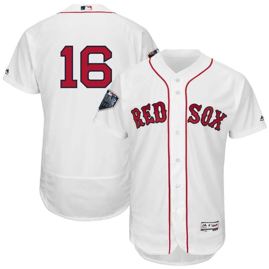 Andrew Benintendi Boston Red Sox Majestic 2018 World Series Flex Base Player Jersey - White