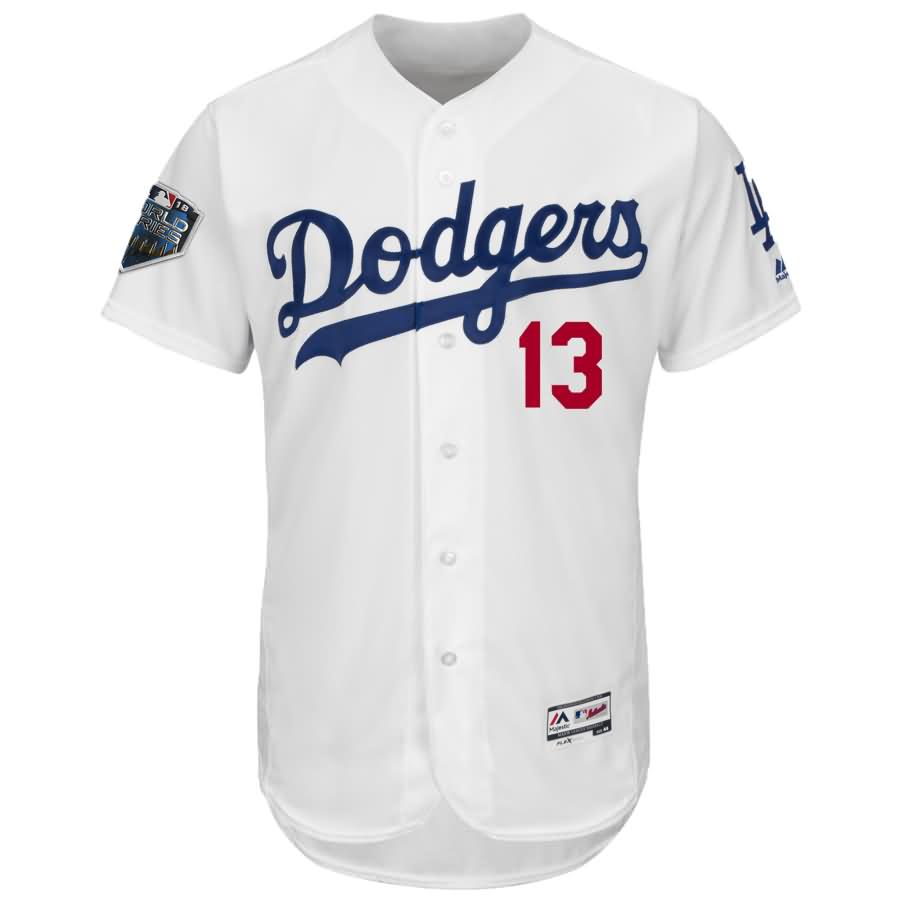 Max Muncy Los Angeles Dodgers Majestic 2018 World Series Flex Base Player Jersey - White