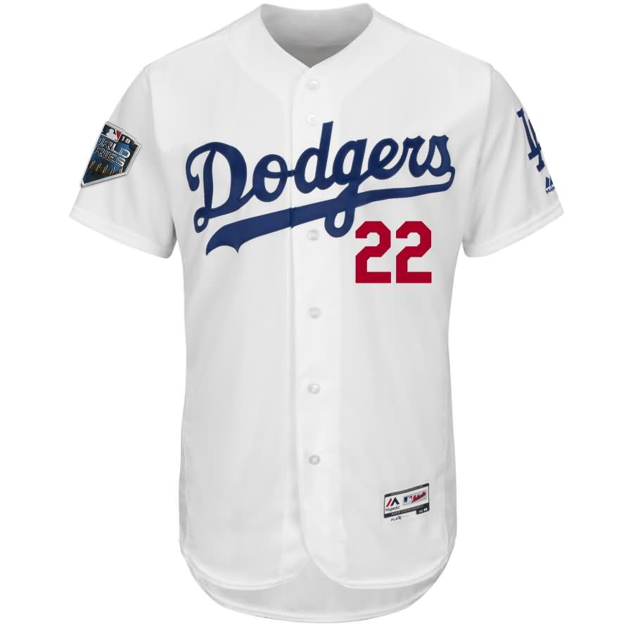 Clayton Kershaw Los Angeles Dodgers Majestic 2018 World Series Flex Base Player Jersey - White