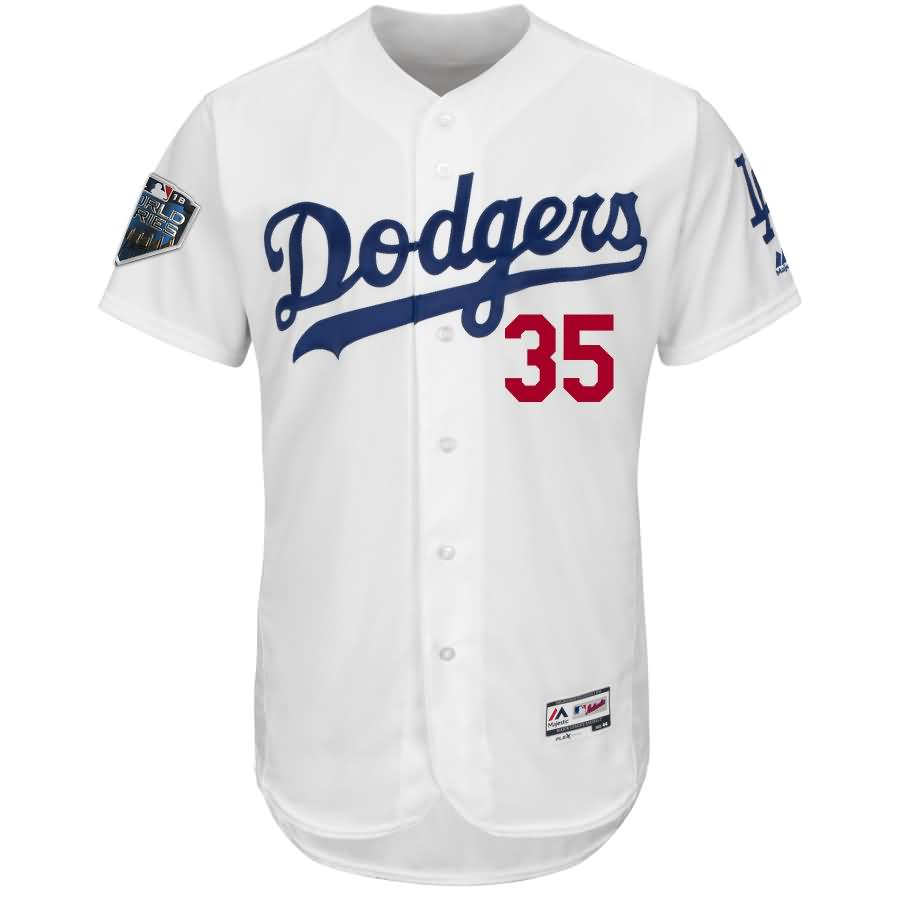 Cody Bellinger Los Angeles Dodgers Majestic 2018 World Series Flex Base Player Jersey - White