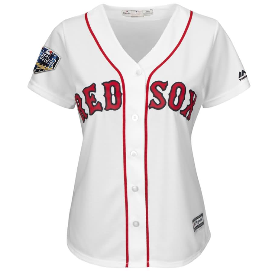 Andrew Benintendi Boston Red Sox Majestic Women's 2018 World Series Cool Base Player Jersey - White