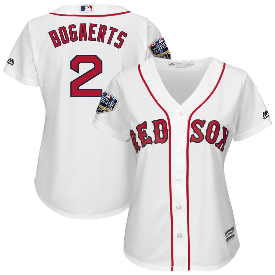 Xander Bogaerts Boston Red Sox Majestic Women's 2018 World Series Cool Base Player Jersey - White
