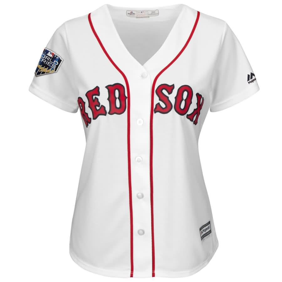 J.D. Martinez Boston Red Sox Majestic Women's 2018 World Series Cool Base Player Jersey - White