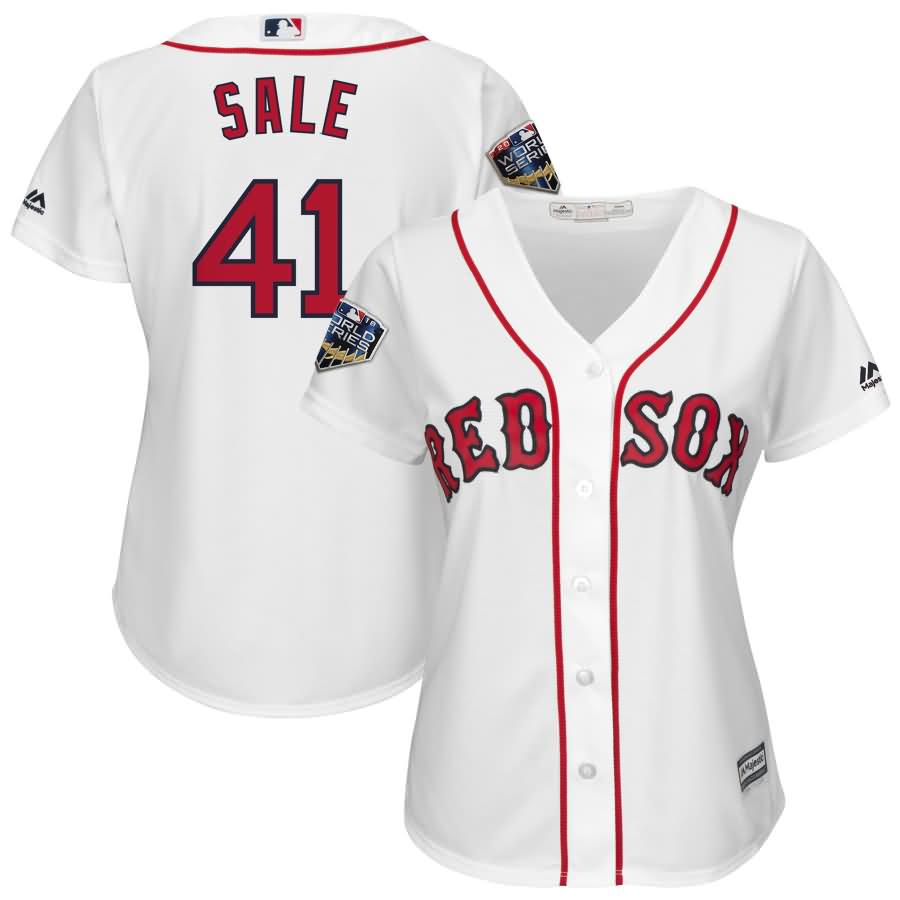 Chris Sale Boston Red Sox Majestic Women's 2018 World Series Cool Base Player Jersey - White