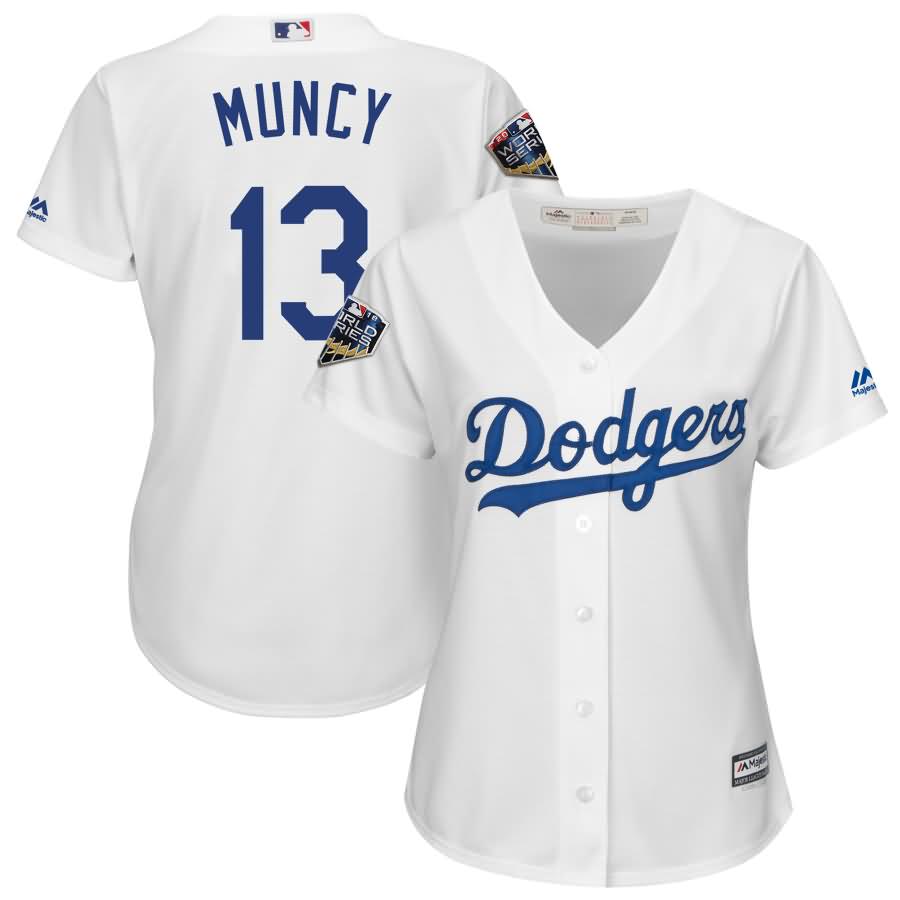 Max Muncy Los Angeles Dodgers Majestic Women's 2018 World Series Cool Base Player Jersey - White