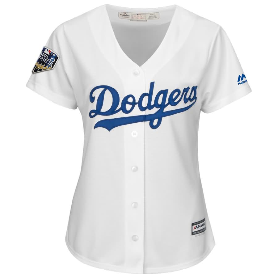 Clayton Kershaw Los Angeles Dodgers Majestic Women's 2018 World Series Cool Base Player Jersey - White