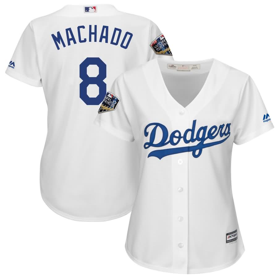 Manny Machado Los Angeles Dodgers Majestic Women's 2018 World Series Cool Base Player Jersey - White